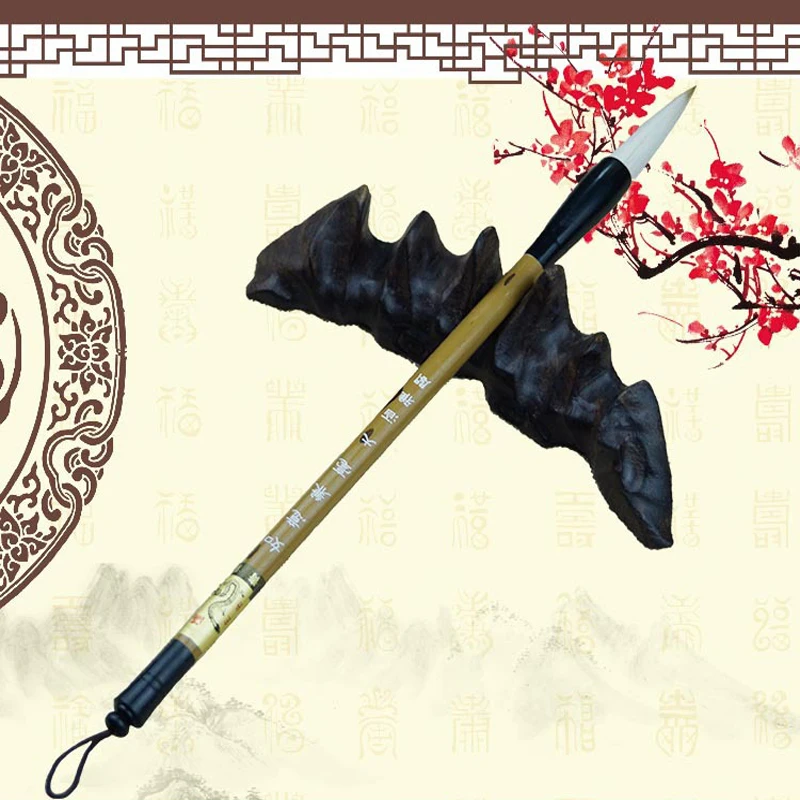 Кисти EZONE для китайской каллиграфии 1 шт. ручка кисть акварели письма с волчьей