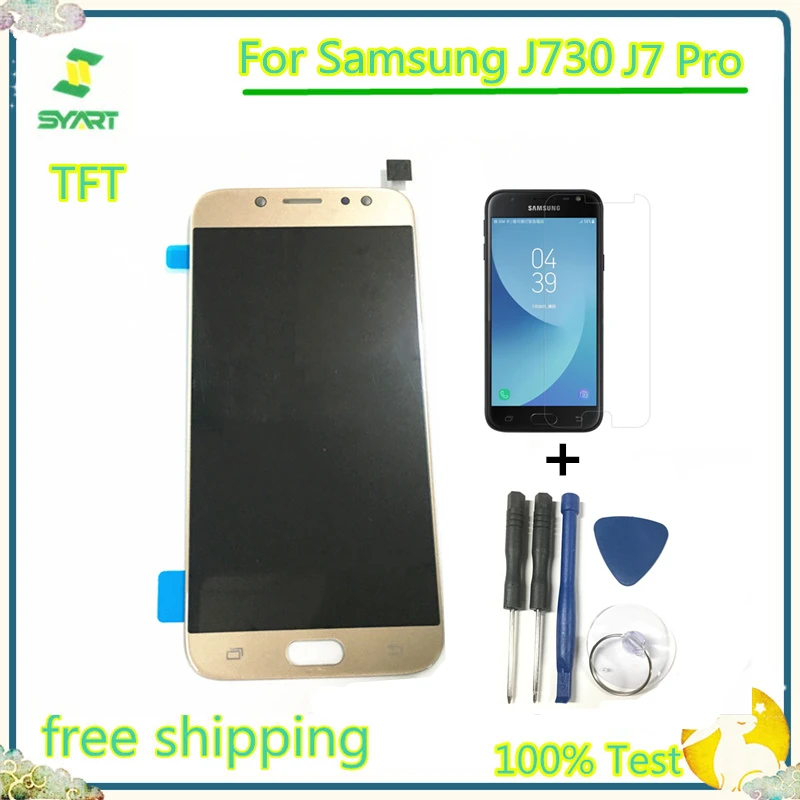 100% протестированный TFT J730 ЖК дисплей с сенсорным экраном дигитайзер сборка для