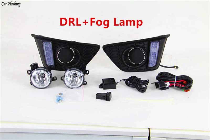 Автомобильные мигающие дневные ходовые огни 2 шт. DRL для Honda Jazz Fit 2014 2015 2016