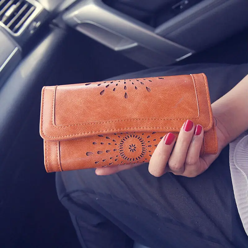 Новый Модный женский кошелек в стиле бохо из искусственной кожи клатч держатель