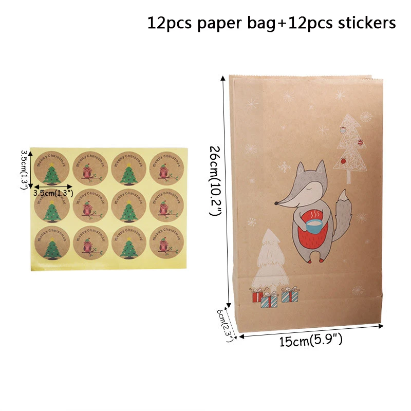 12set paper bag D Веселые рождественские подарочные сумки Рождественская елка пластиковая упаковочная сумка Снежинка коробка с рождественскими конфетами новогодний спрос среди детей сумка Noel Navidad - Цвет: 12set paper bag D
