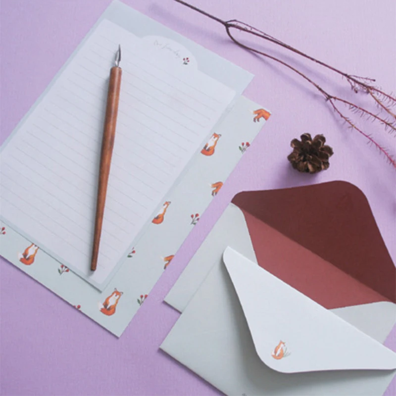 1 комплект милые конверты с рисунком цветов набор блокнотов буквами винтажная