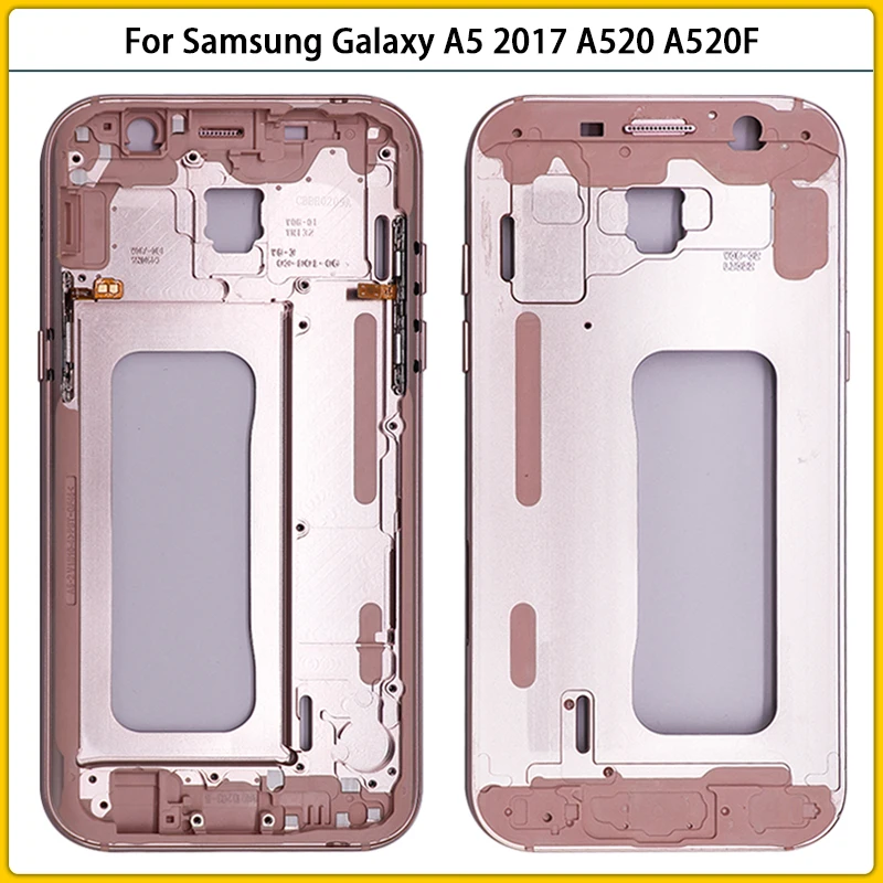 Новый чехол A520 с полным покрытием корпуса для Samsung Galaxy A5 2017 A520F средняя рамка