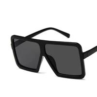 2020 large square sunglasses ladies luxury brand fashion flat top transparent lenses one piece mens sun visor uv400 sunglasses