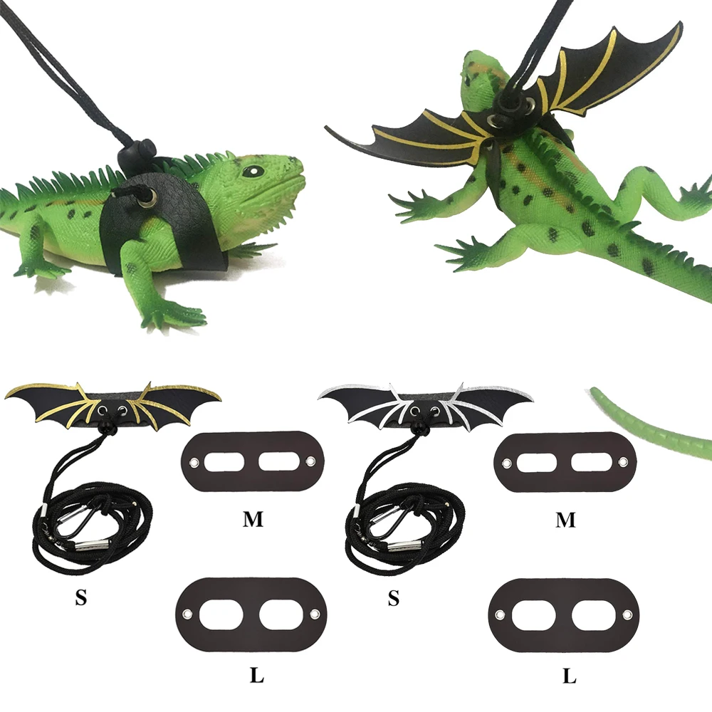 Новый Регулируемый бородатый поводок из кожи дракона с крутыми крыльями для