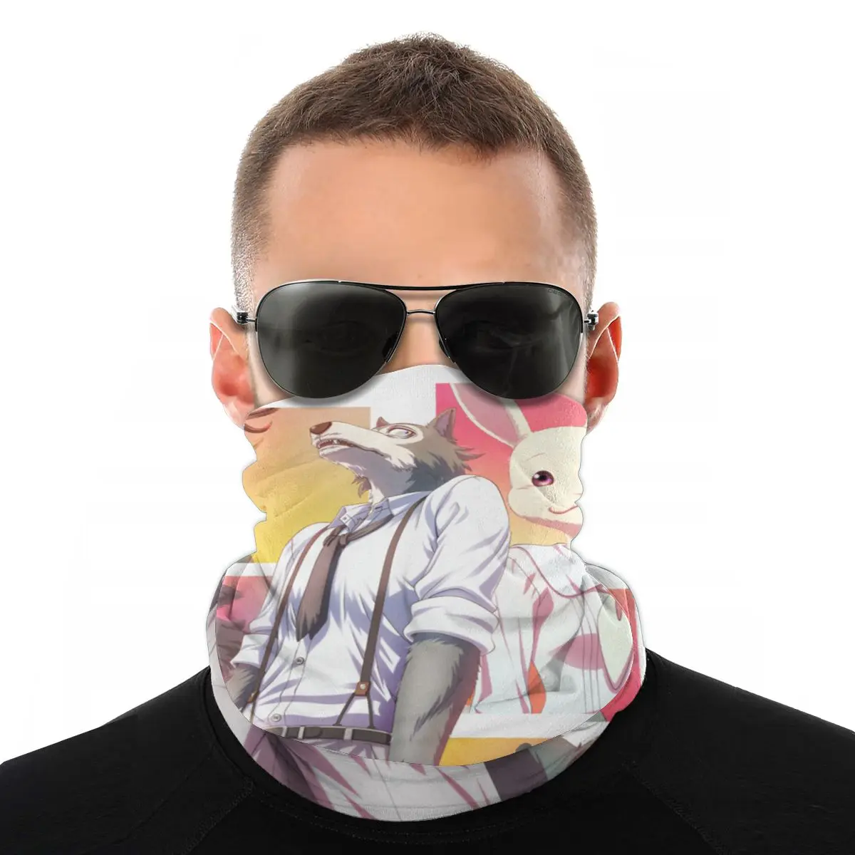 Шарфы BEASTARS Аниме Манга кролик лиса маска на половину лица Хэллоуин трубчатые