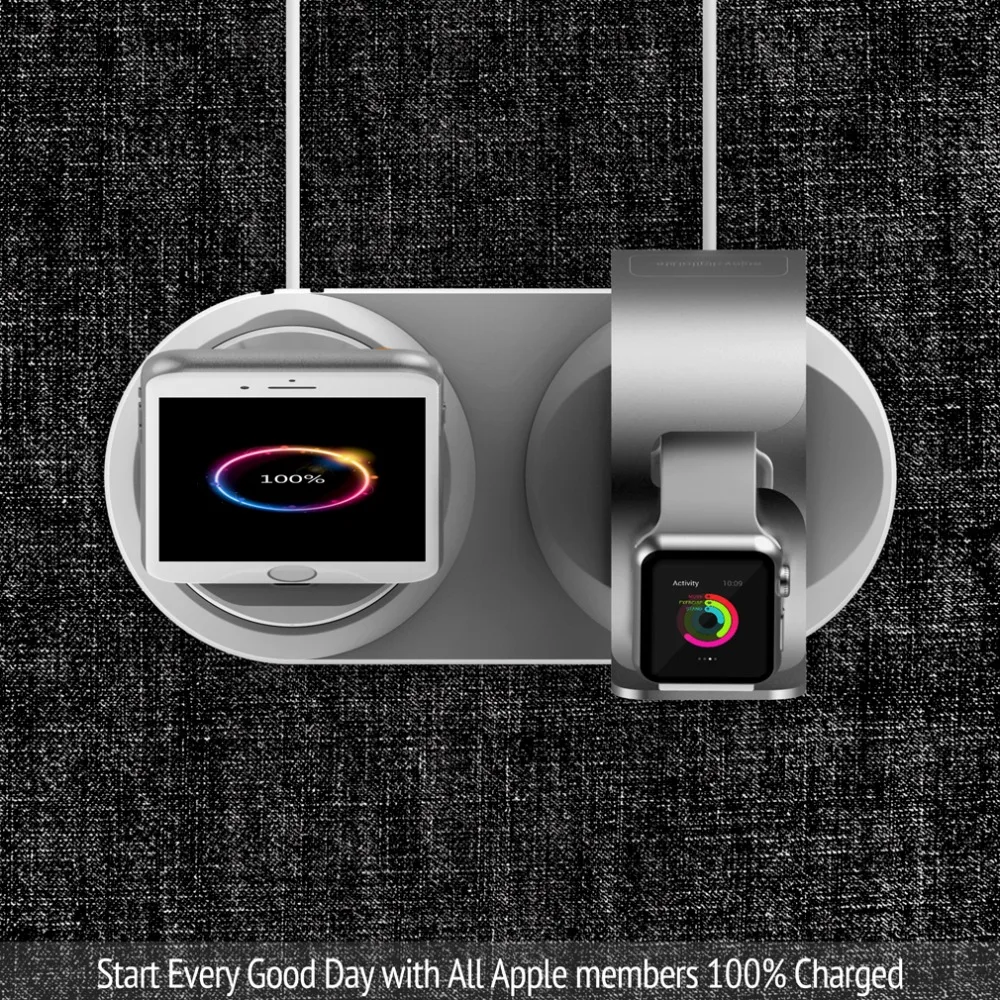 Для Apple Watch зарядное устройство подставка держатель для iPhone X Xs Max XR 8 7 6 Plus зарядная