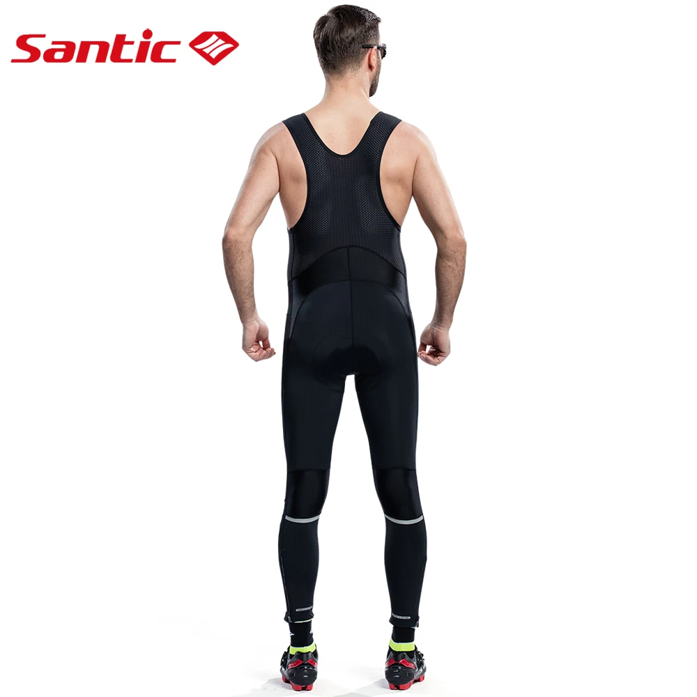 Santic мужские велосипедные комбинезоны длинные штаны с подкладкой девять десятых