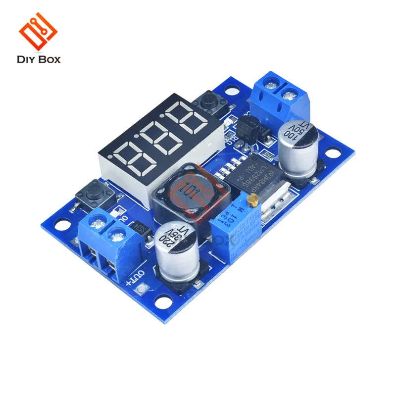 DC понижающий модуль LM2596 DC/DC 4 0 ~ 40 до 1 25 37V Регулируемый Напряжение регулятор с