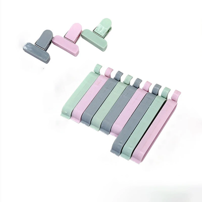 

12Pcs/set Portable Storage Seal Clips Food Snack Bag Sealer Plastic Clamp Home Storage accessories Kitchen Organizer Clips