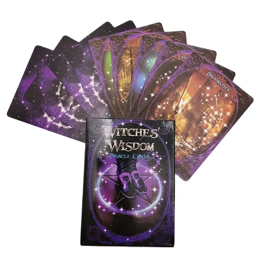 Ведьмы карты мудрости карточки Оракл гадания судьба геймплей 48 листов Таро
