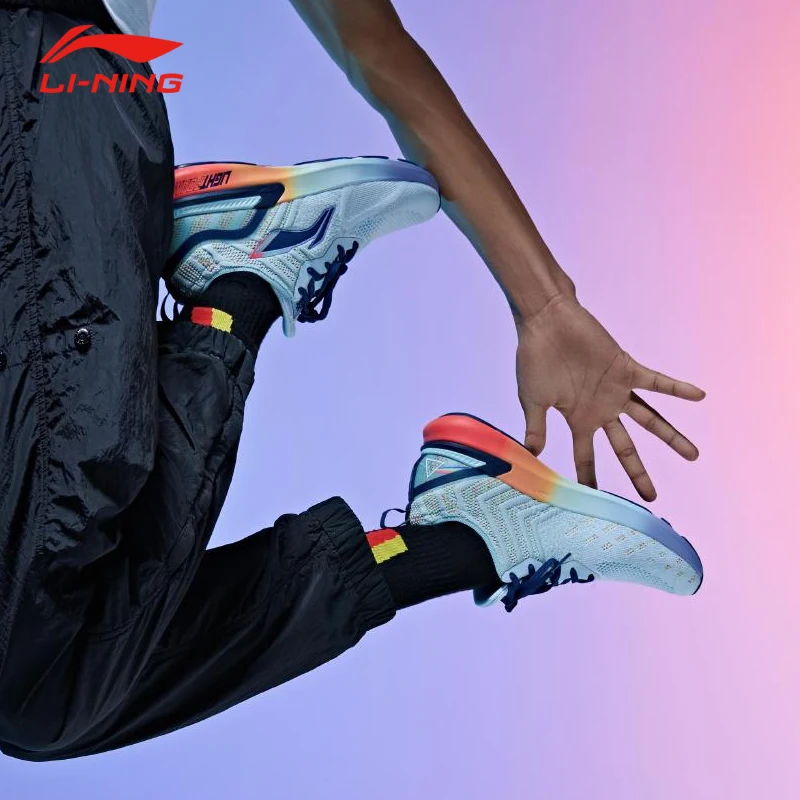 Женские кроссовки ARASHI Li Ning дышащие из моно пряжи с поролоновой подкладкой для