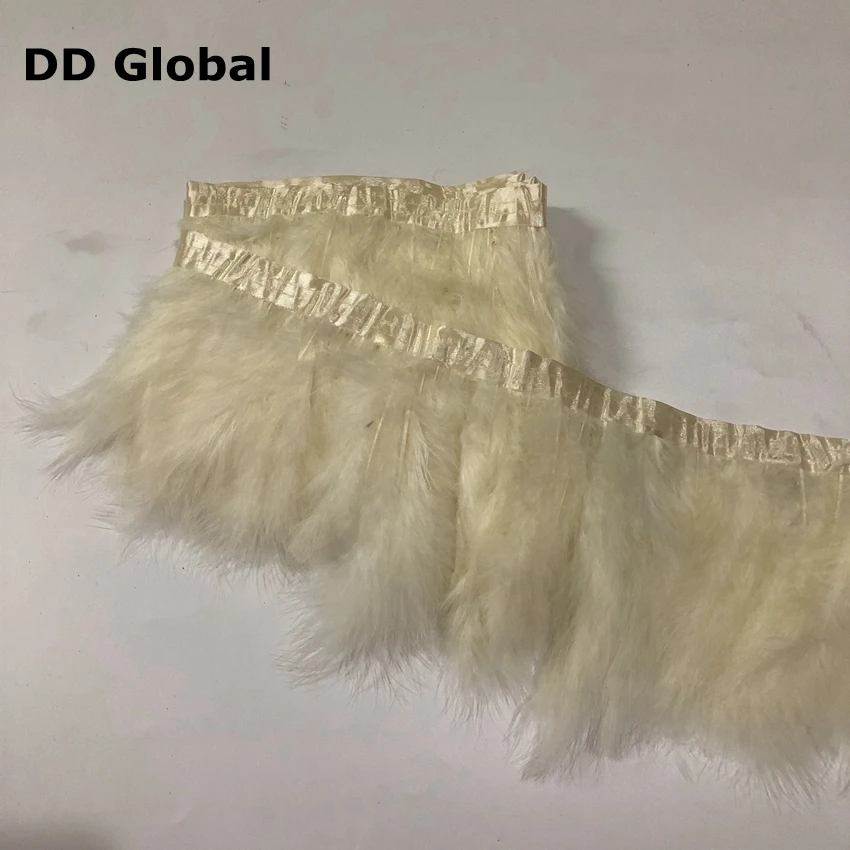 DD global 2 м/лот бежевые Окрашенные Перья Марабу отделка сделай сам Рождественские