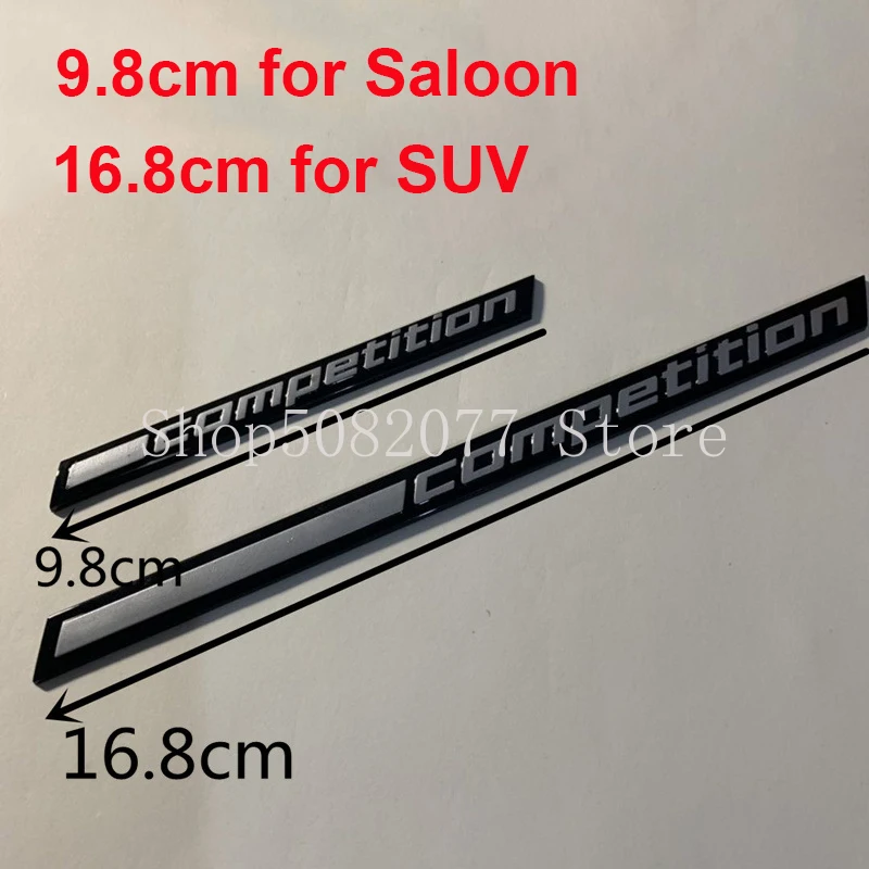 Глянцевая черная стойка для соревнований подчеркнутая Эмблема Для BMW Thunder Edition M1 M2