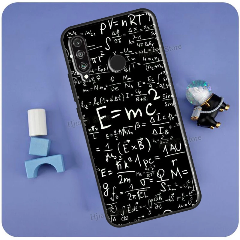Physic Equations E=mc2 Math Case For Huawei P40 Lite P20 P30 P50 Pro Nova 5T P Smart Z 2019 2021 Honor 50 Lite 8X 9X images - 6