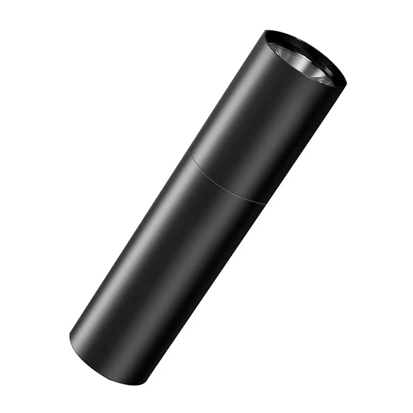 

SecurityIng Portable Mini Flashlight Zoomable Strong Light 4 Modes Aluminum Alloy USB Charging Built-in 14500 Lithium Battery