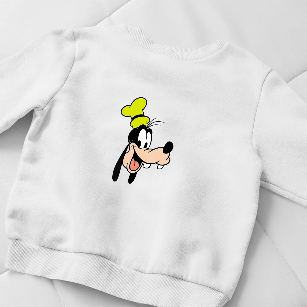 

Disney Cartoon Mickey Mouse Goofy Kids Long Sleeve Pullover Harajuku Fashion Round Neck Comfortable Kids Sweatshirt Toddler Top