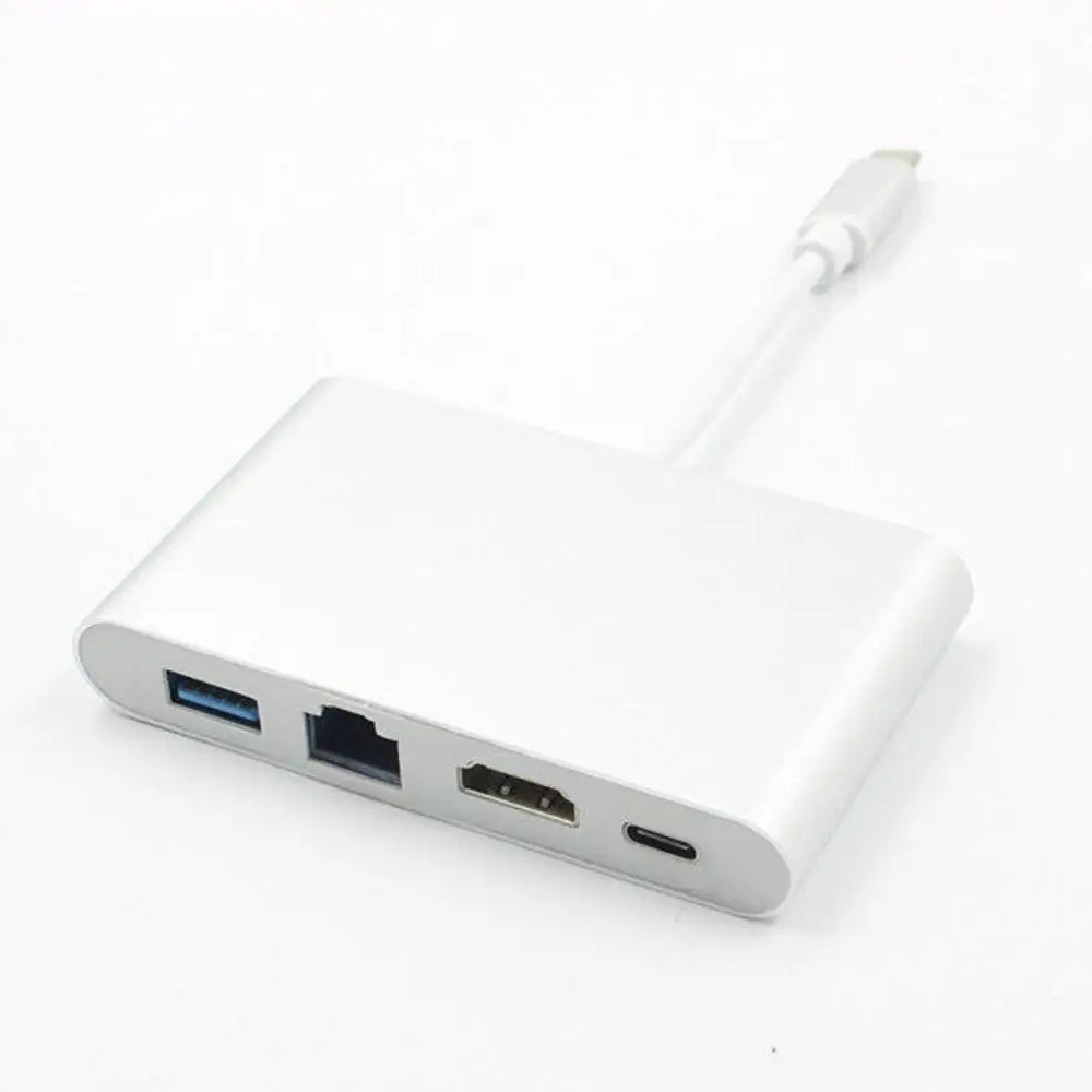 MLLSE USBType-C to 4K*2K HDMI 1000M Gigabit Ethernet (RJ45 Port) USB 3.0 Type-C PD Adapter Converter | Компьютеры и офис