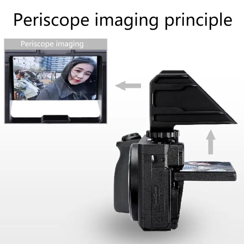 

Plastic Flip Screen Bracket Periscope Vlog Selfie Stand Holder for So-ny A6000 A6300 A7II A7RIII A7M3 Kit W3JB