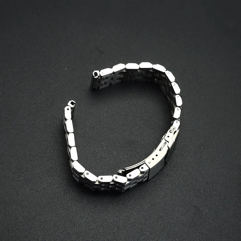 

Stainless Steel Watch Strap Bracelet 18mm 20mm 22mm 24mm Women Men Solid Metal Brushed Watch Band For Gear S3 Watch Accessories