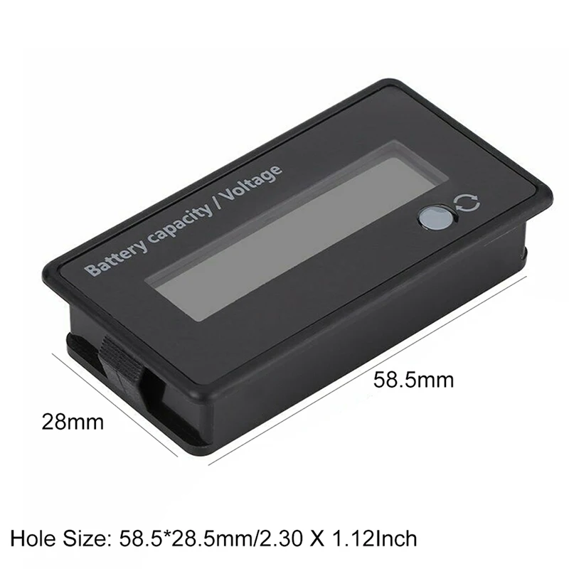 

12V LCD Display Indicator Battery Capacity Voltage Monitor Tester Monitor Tool Parts