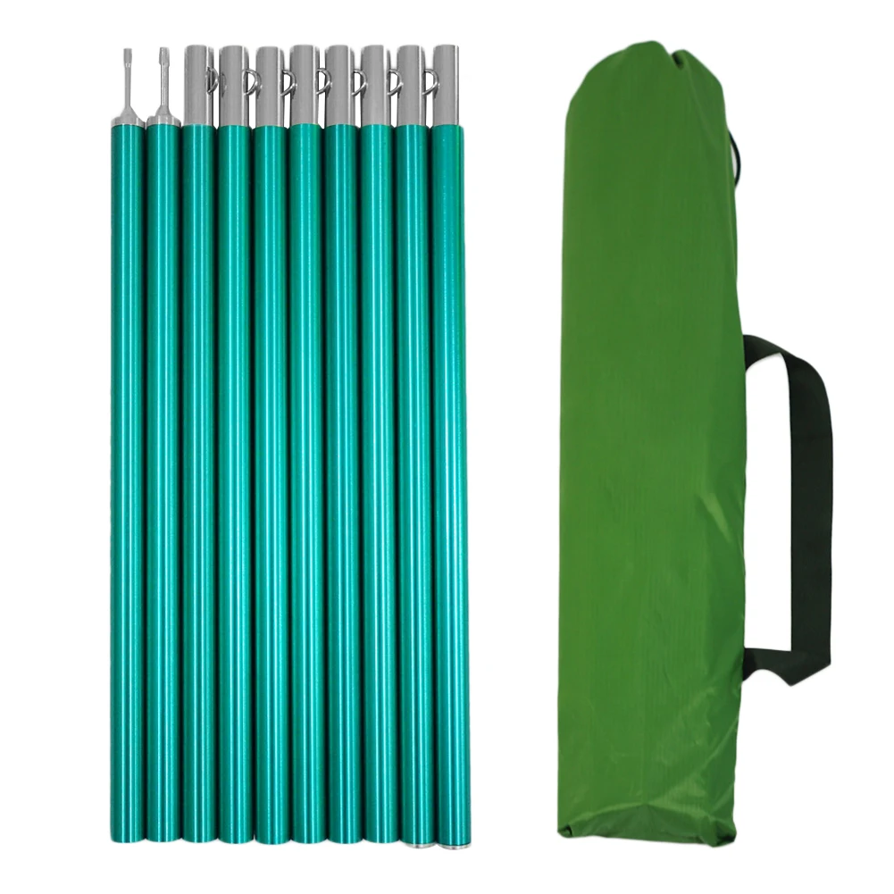 

10pcs Tent Awning Pole Awning Tarp Tent Support Rod Adjustable Outdoor Camping Hiking Beach Canopy Sunshade Poles Accessories