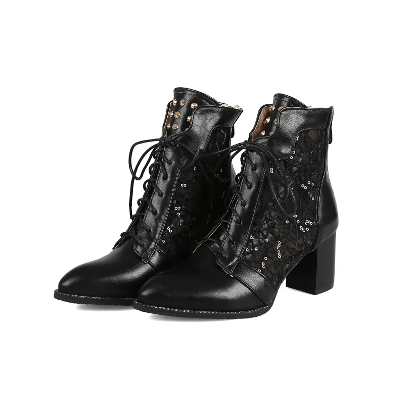 Туфли для девочек больших размеров с римскими Баотоу остроносые и на толстом