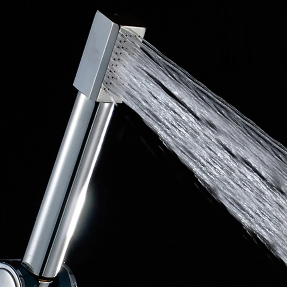 

High Pressure Shower Head Square/Round Handheld Chrome Plated Copper Shower Head G1/2" Thread Bathroom Accessories