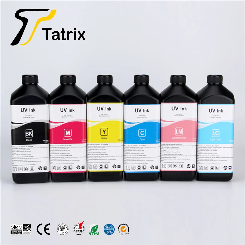 

1000ML/bottle Led UV ink For Epson DX5 DX6 DX7 DX9 DX10 XP300 XP600 TX800 WF5110 WF7610 L800 L805 1390 R280 R290 R1800 printer