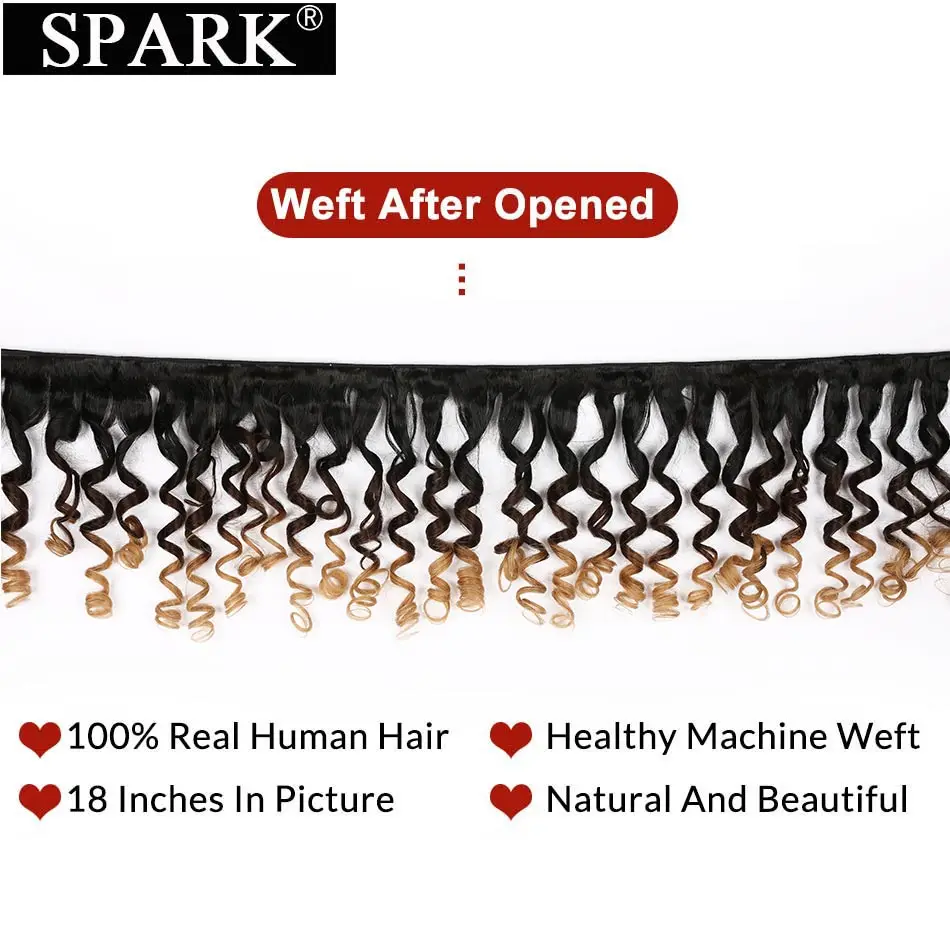 Искра перуанские человеческие волосы Надувные вьющиеся фронтальные с пучками