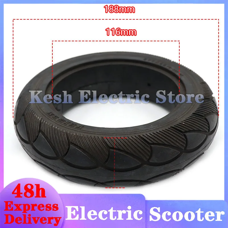 

200x50 FEIBEN soild tire without inner tube 8 inch for Speedway Mini 3/4 Pro Front Wheel Non pneumatic tire