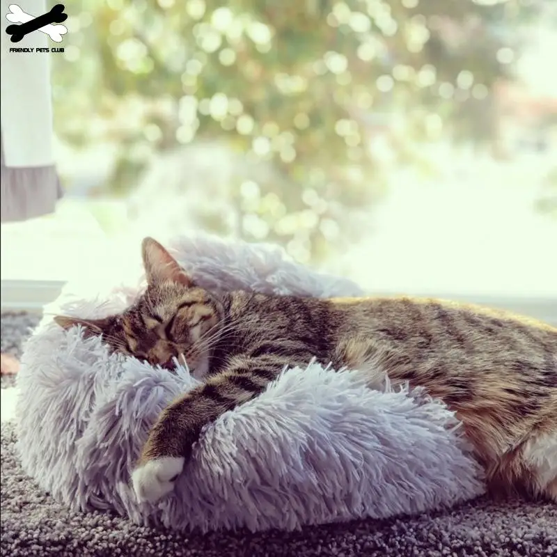 Кровать для питомца собаки Удобная пончик Cuddler круглая собачья Конура ультра мягкая моющаяся подушка для собаки и кошки зимний теплый диван Горячая sell2810