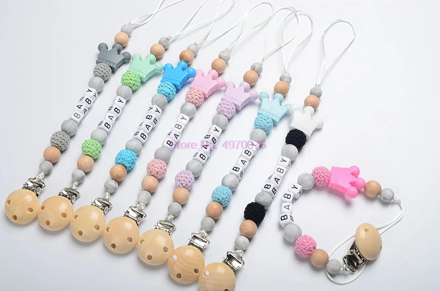 DHL 50 шт DIY силиконовые детские соски зажимы забавная цепочка для с держателем мыши