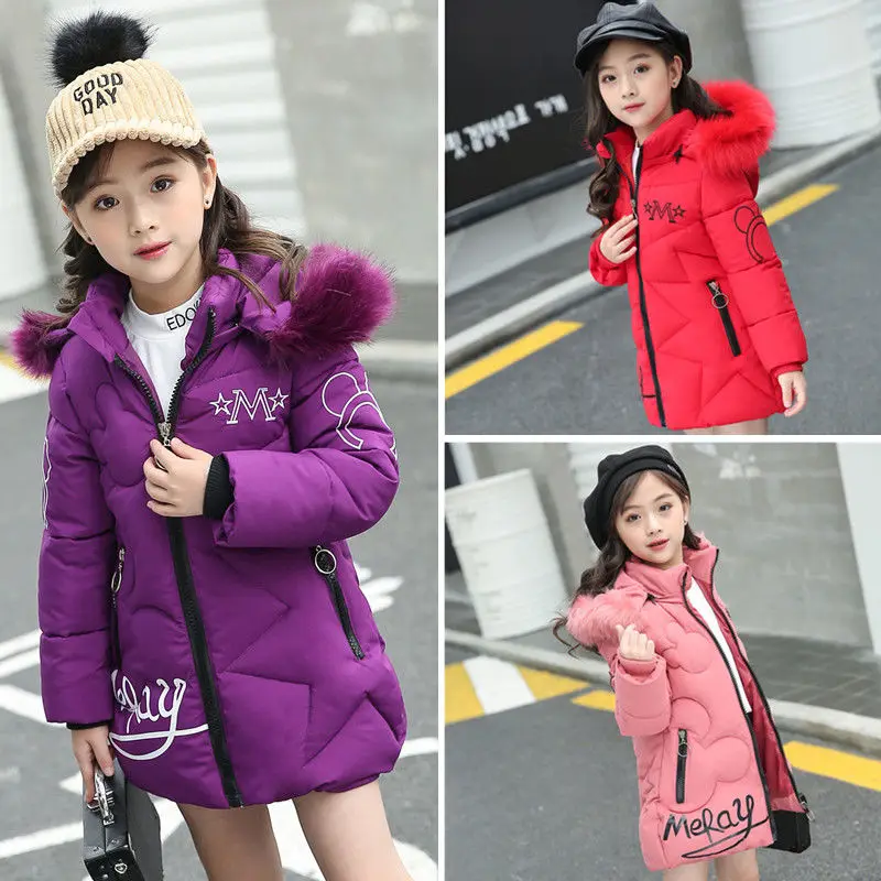 Зимние куртки для девочек Пальто Детские зимние пальто Верхняя одежда малышей