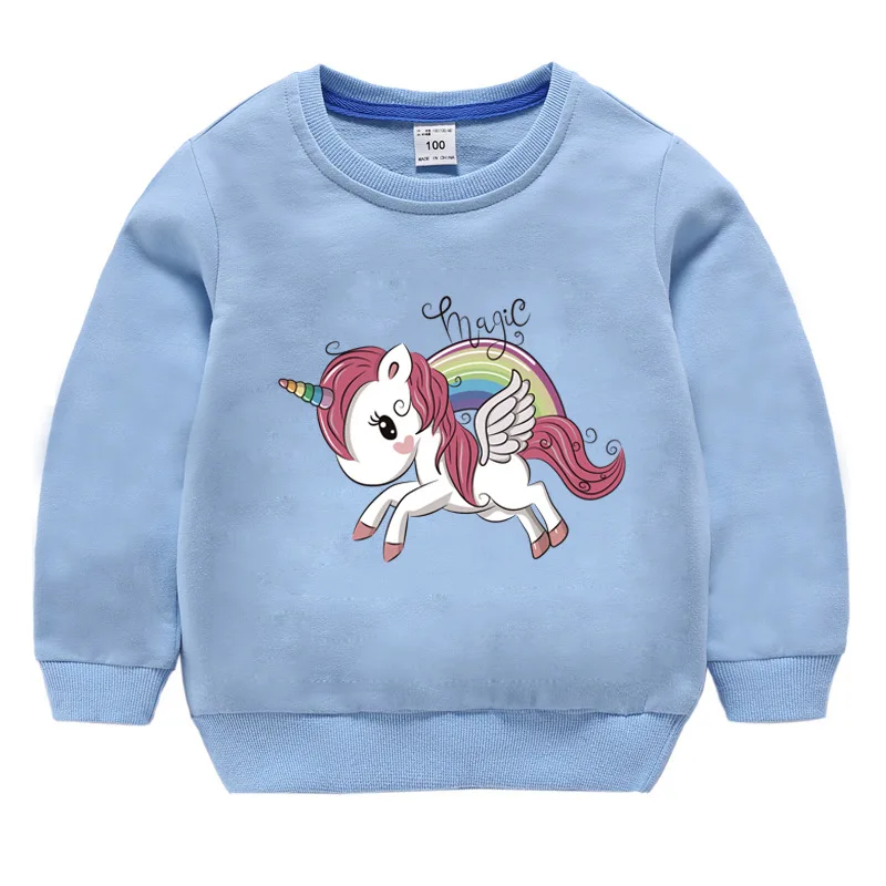 New Unicorn Hoodies Kids Sweatshirts Fashion Cotton Clothes Baby Toddler Girls Coat Boys Pullovers | Детская одежда и обувь