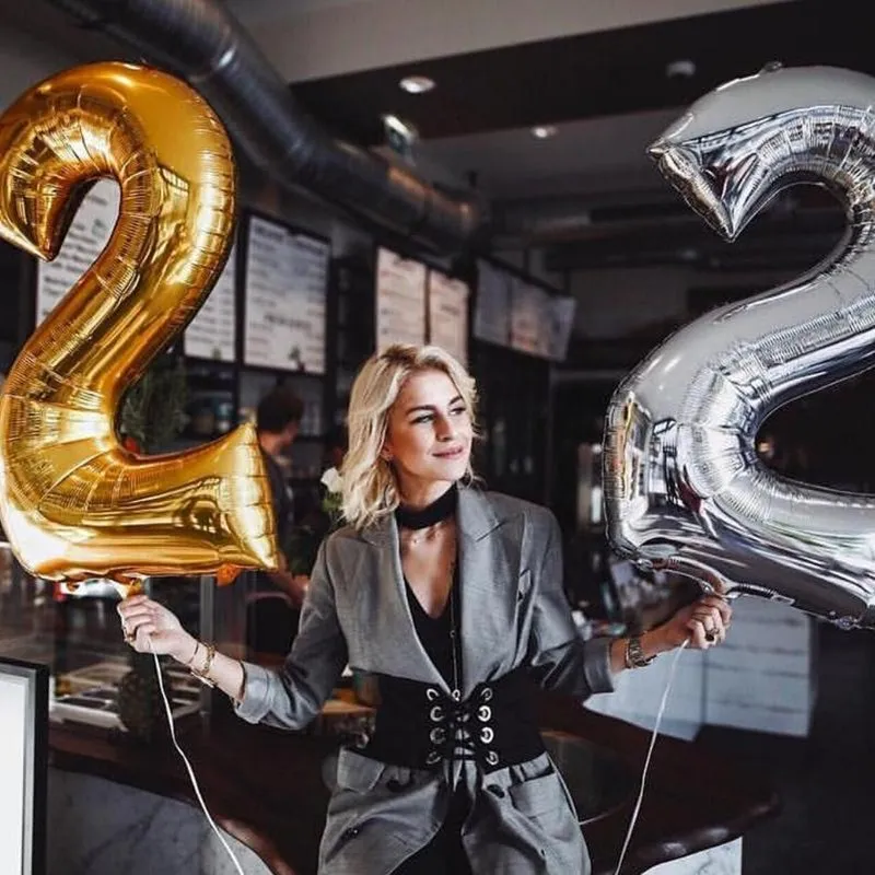 Шары гелиевые в виде цифр 16/32/40 дюймов | Дом и сад