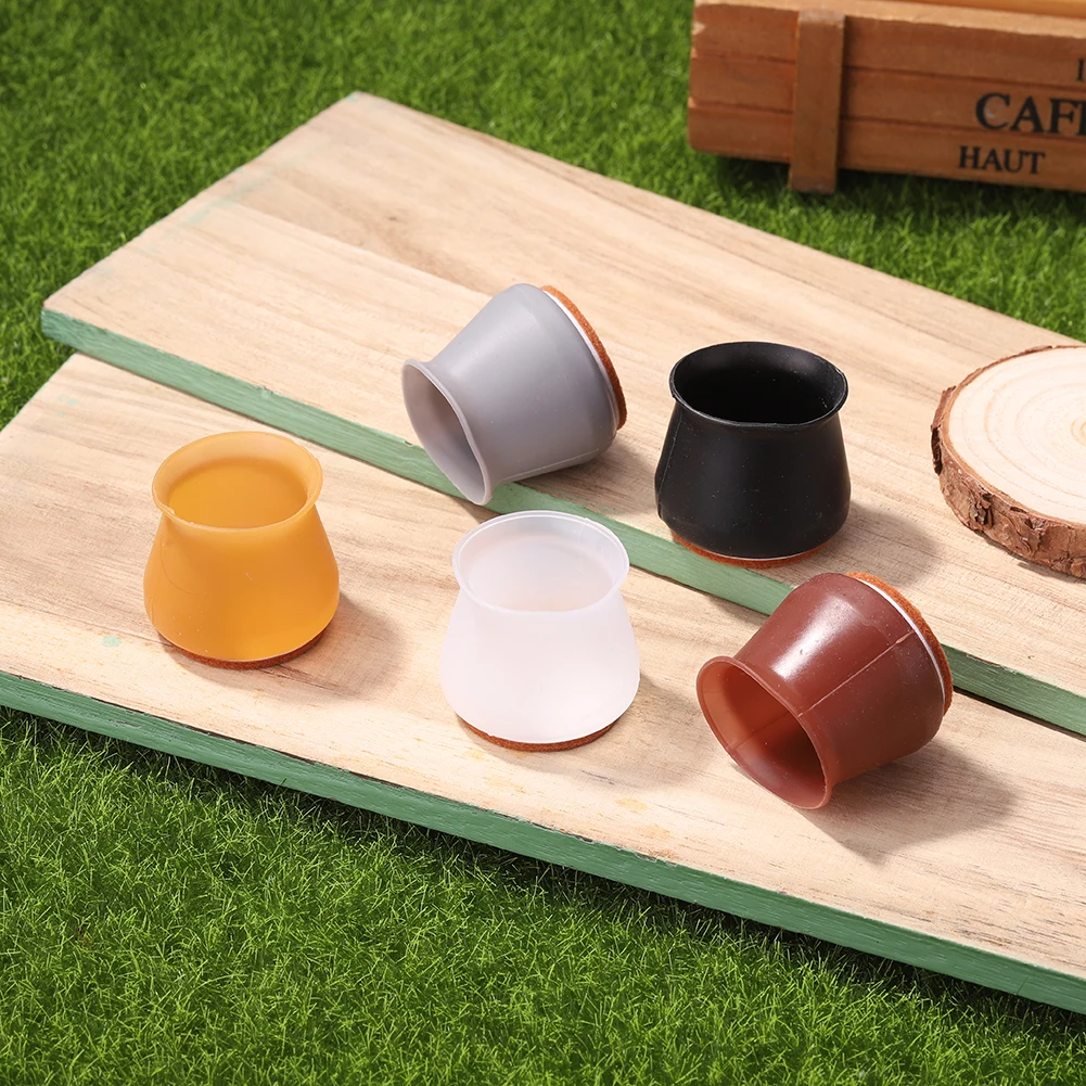 

4pcs Silicon Furniture Leg Cover Table Feet Anti-slip Pad Floor Protector