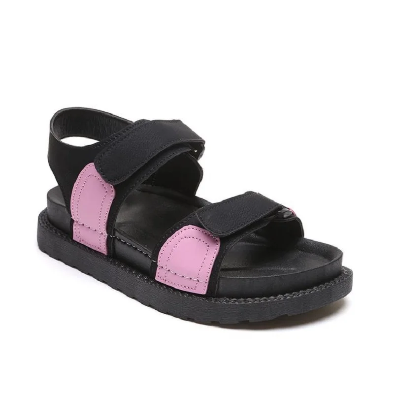 Children's ladies sandals summer new buckle round head fish mouth junior high school students female | Обувь