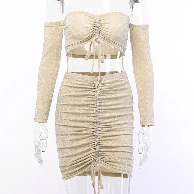 Женский комплект бикини пляжный топ с сеточкой и юбкой лето 2019|Спортивные