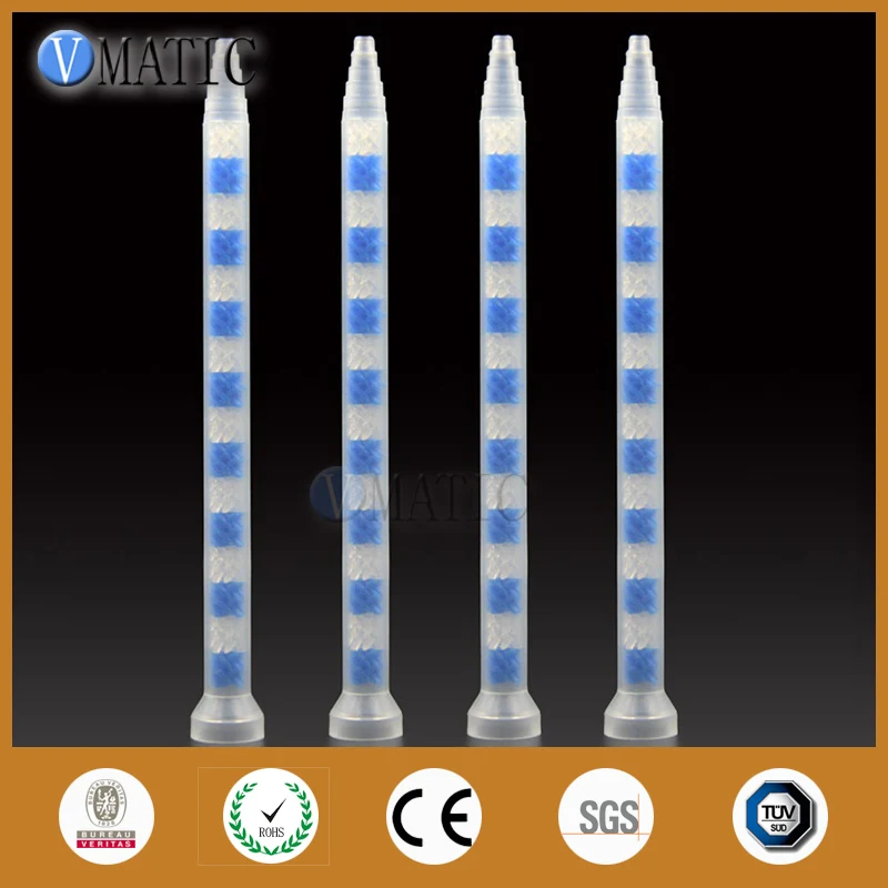 

High Quality 10pcs GSM9-16 All Purpose Use Glue Dispensing Plastic Static Mixer Nozzle AB Adhesive Mix Tube