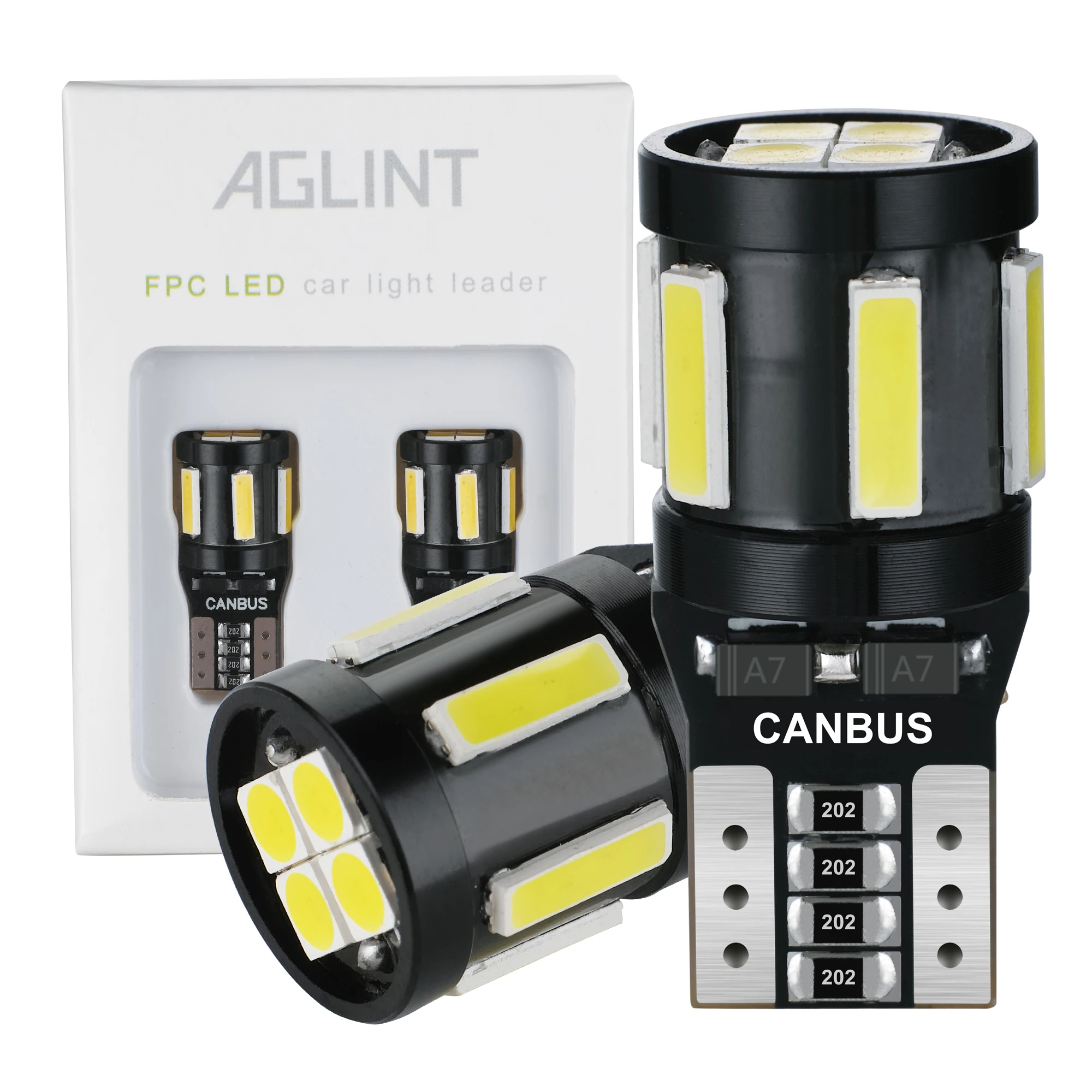 AGLINT 2шт T10 CANBUS светодиодный 168 192 Внутреннее освещение C5W используется для чтения