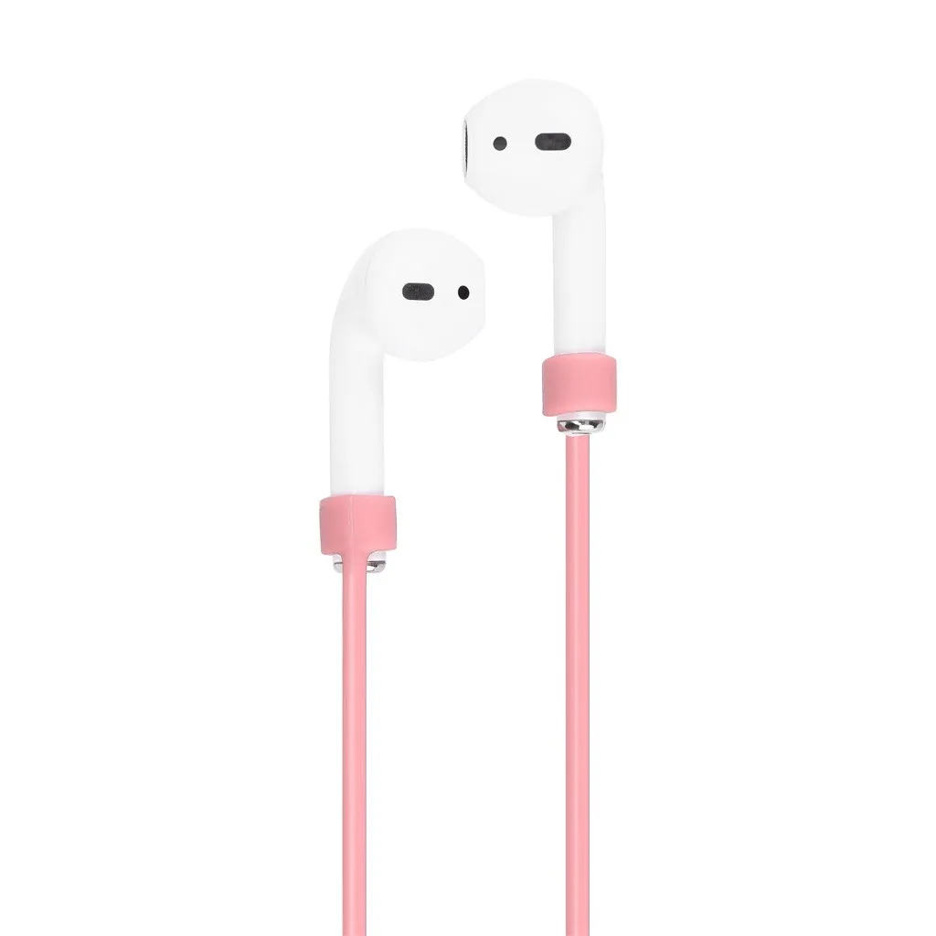 Беспроводной чехол для наушников Airpods 2 и 1 зарядный силиконовый защитный чехол и брелок с помпоном FW3
