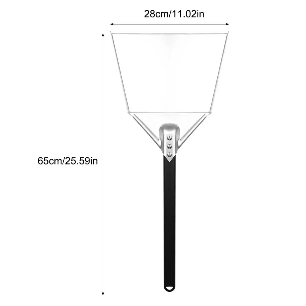 

Thickened Square Oven Shovel Charcoal Ash Household And Commercial Alloy Handle Transfer Shovel Long Oven BBQ Shovel
