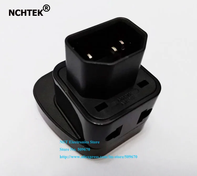 NCHTEK Новый адаптер питания 1 к 2 IEC 320 C14 штекер C13 гнездо PDU/UPS Универсальный