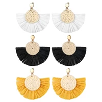 boniskiss 2020 long tassel earrings for women bohemia fashion jewelry trendy statement dangle earrings summer jewelry