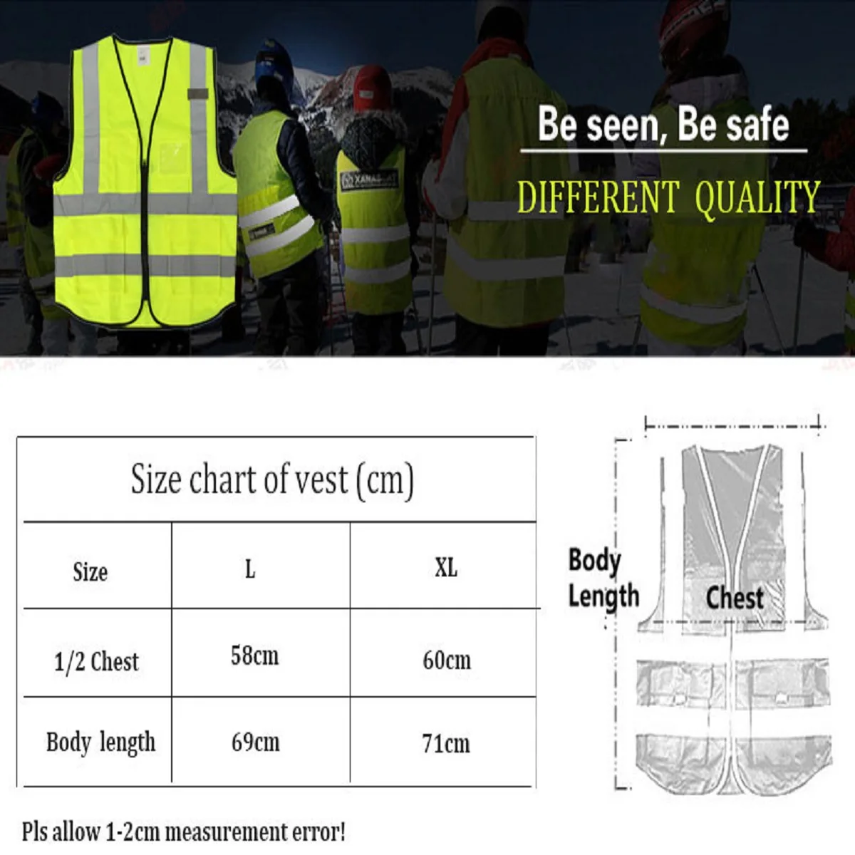 

Reflective Safety Vest With Pockets Working Clothes Hi vis Jacket 5 Color Workwear Visibility Night Work Clothing Safety Vest