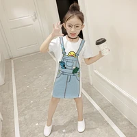 2019 new summer kids dresses for girls fashion cartoon girls dress quality short sleeve dress girl