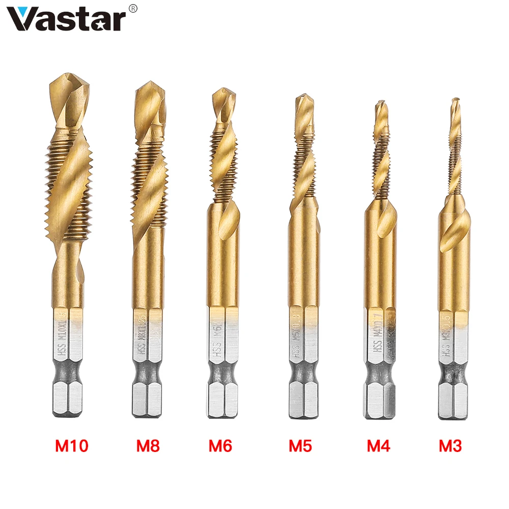 Набор сверл Vastar M3-M10 6 шт./лот | Инструменты