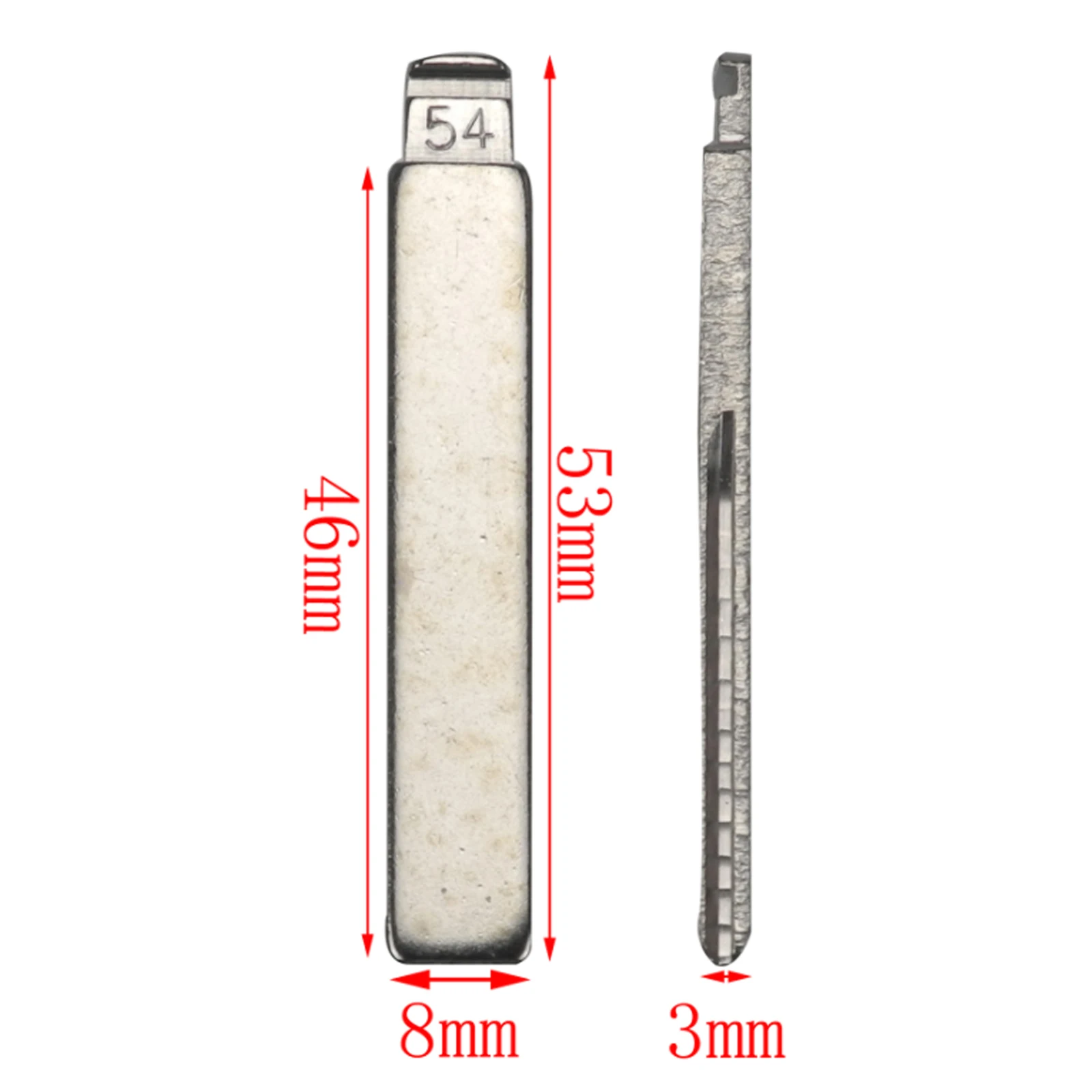 

Bilchave 50pcs HCA/HU83 Flip Folding Car Key Blade Fob For Citroen Peugeot Modified Car Key Blank #54 With Groove