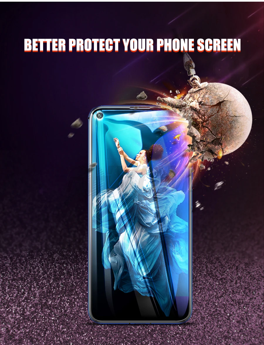 9H Защитное стекло для huawei Y5 Lite Y6 Y7 Prime Y7S Y6 Y7 Pro Y9 закаленное стекло P smart Защитная пленка для экрана